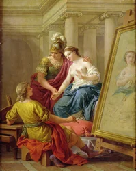 Apelles verliebt in die Geliebte Alexanders, 1772